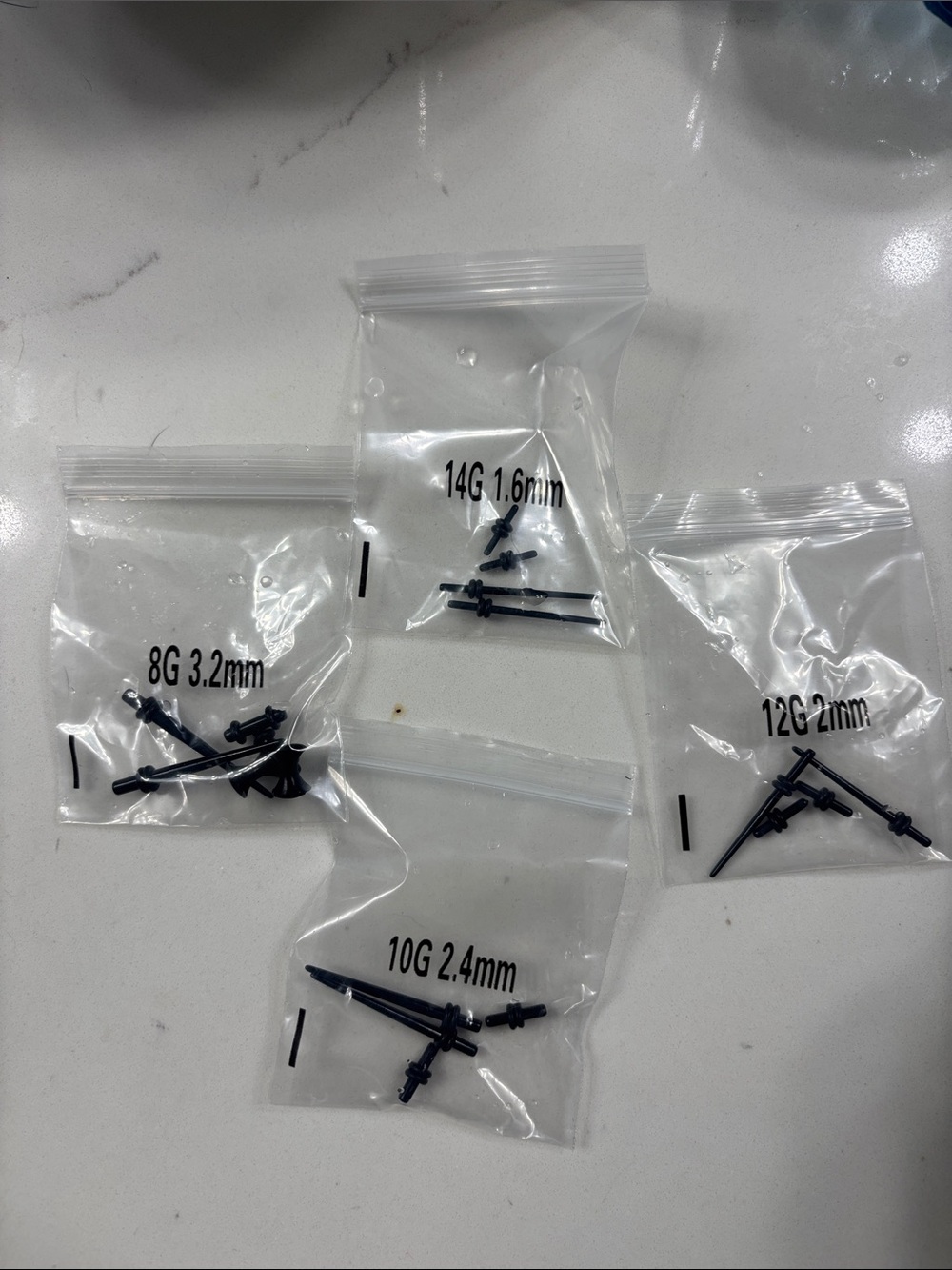Starter gauges/tapers brand new in containers